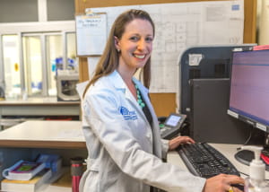 Female Doctor at Computer