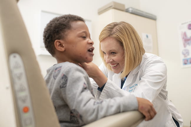 Clerice Clemmens, M.D. with patient