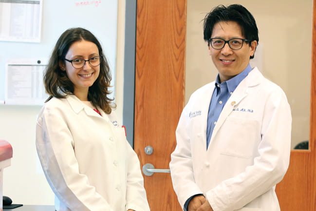 Dr. Alessandra Metelli (left) and Dr. Zihai Li (right)