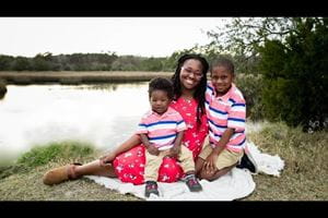 Adriana Richardson and her children.